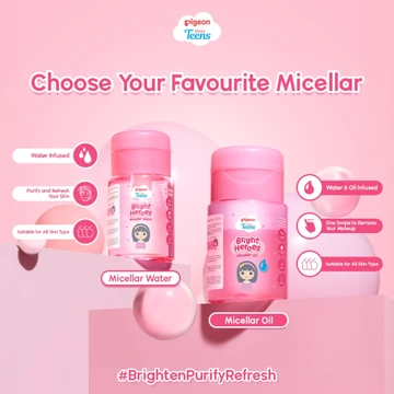PIGEON TEENS BRIGHT HEROES MICELLAR WATER 100 ML Micellar Water Pembersih Wajah Double