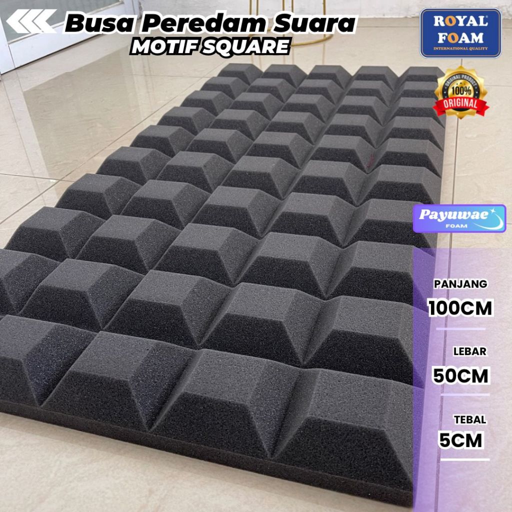 Jual BUSA PEREDAM SUARA RUANGAN 100X50X5CM MODEL KOTAK SQUARE UNTUK ...