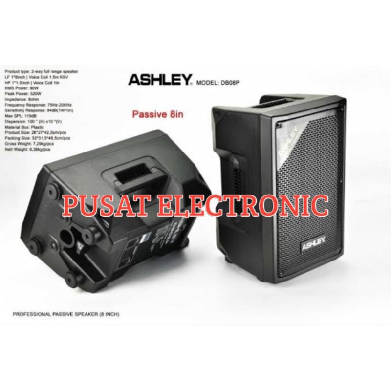 Jual Speaker Pasif Ashley Db08p Original Speaker Pasif 8inch | Shopee
