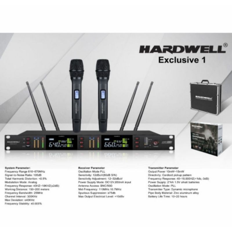 Jual Mic wireless Hardwell Exclusive 1 Original mikrofon handle ...