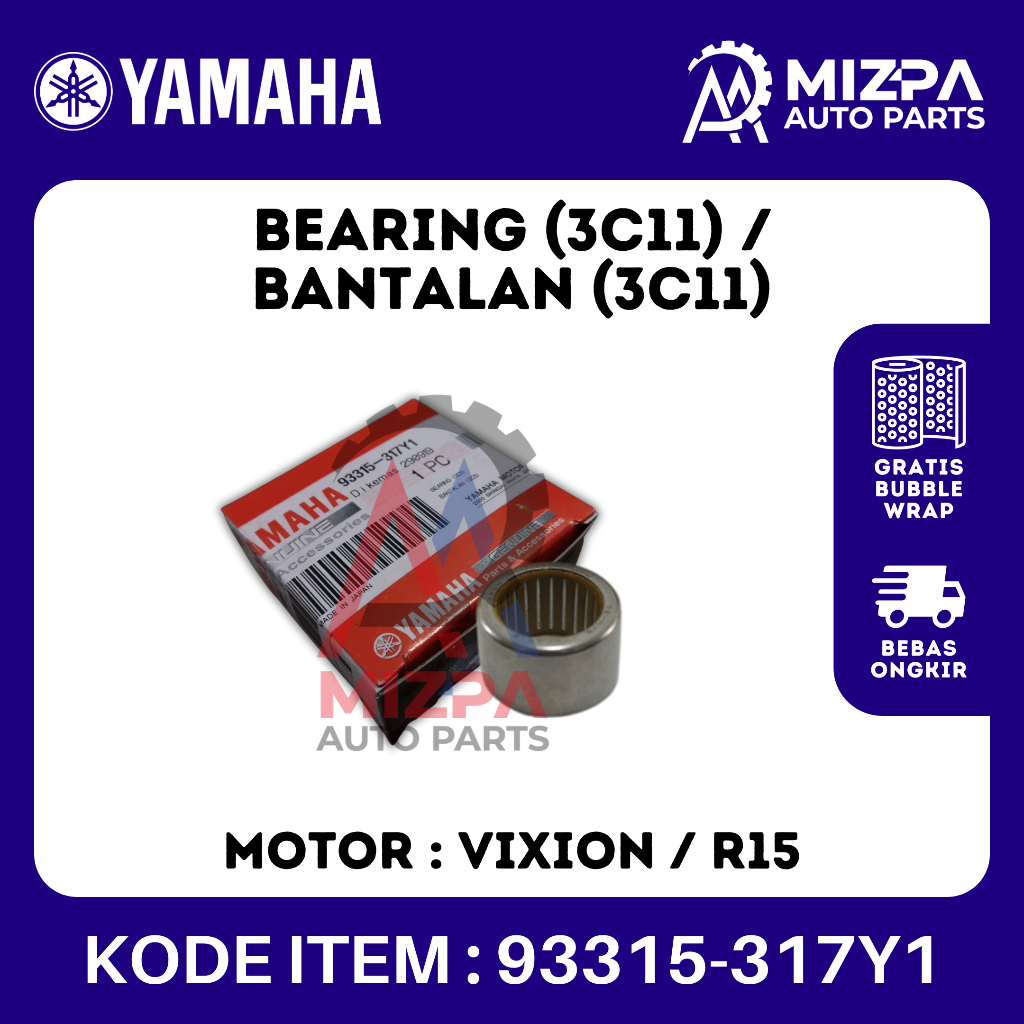 Jual YAMAHA 93315-317Y1 Bearing 3C11 Bambu Needle Bantalan Vixion R15 ...