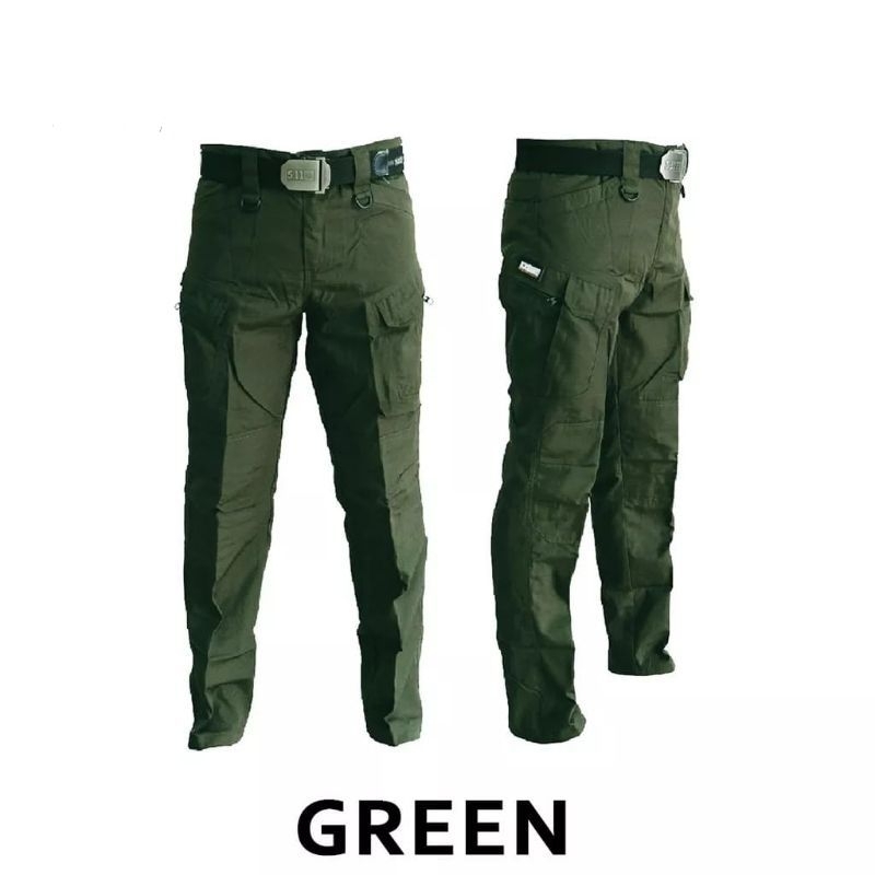 Jual Celana Chino cargo kimpol tactical fit Hitam formal kantong ...