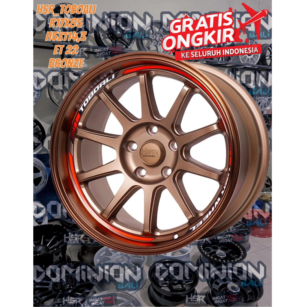 Jual VELG RACING R17 SPEK INNOVA LEBAR 8.5 ET 22 HSR TOBOALI ORIGINAL ...