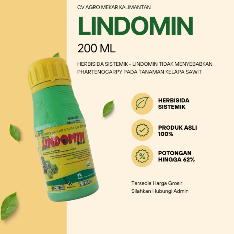 Jual Lindomin Herbisida Efektif Lawan Gulma Sampai Akar 200 mL | Shopee ...
