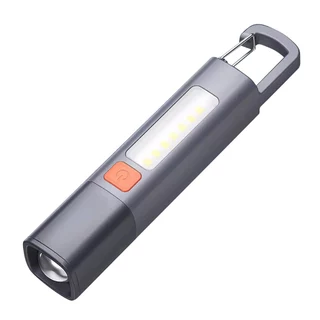 Suksestech Senter Zoom In Out 5 Mode Cahaya Depan Samping Waterproof Flashlight ZJ 119