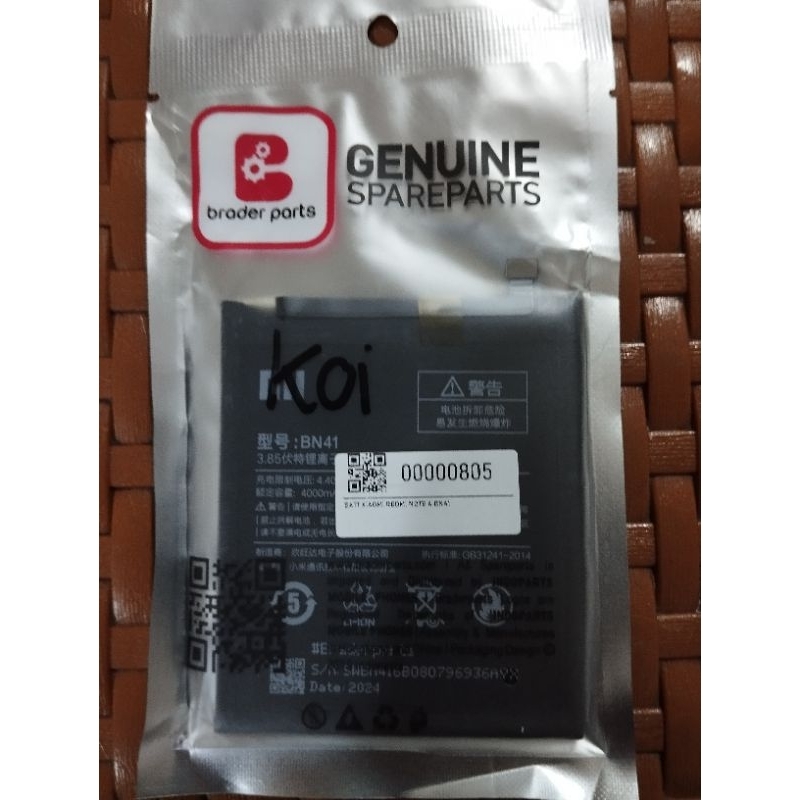 Jual BATRAI REDMI NOTE 11 5G/POCO M4 PRO/BN-5C Shopee Indonesia