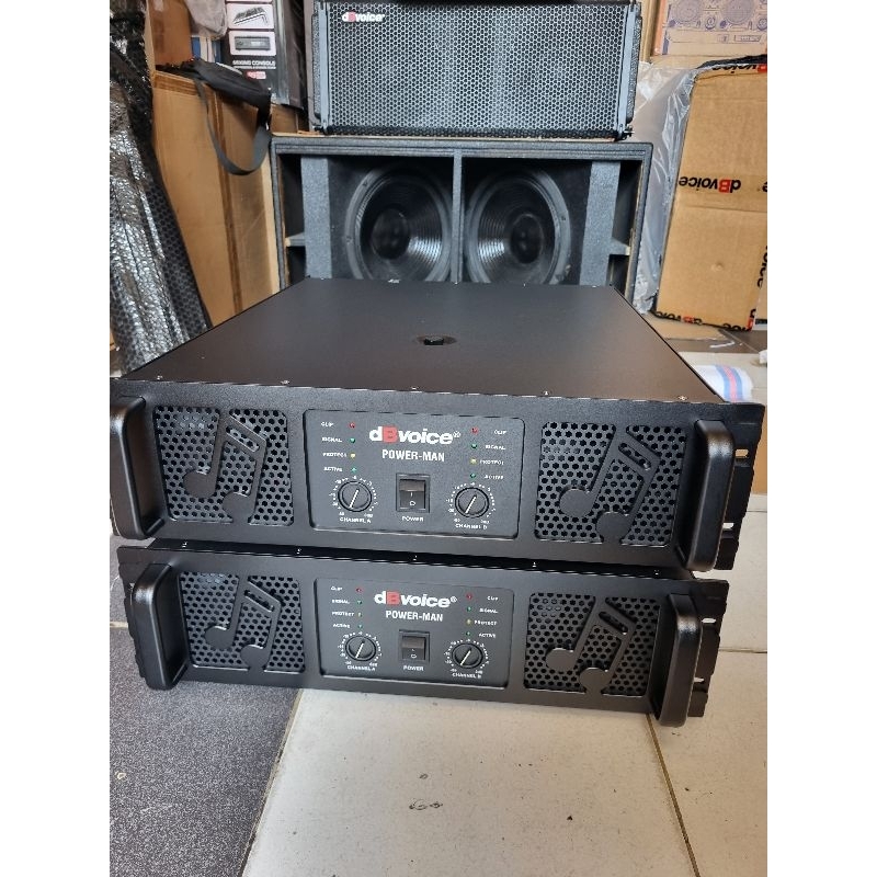 Jual POWER AMPLIFIER DBVOICE POWER MAN CLASS GB ORIGINAL POWER 2 CHANEL ...