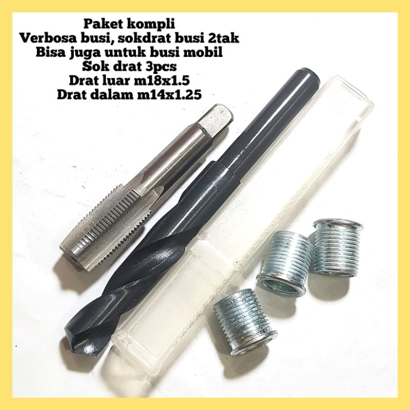Jual paket komplit verbos busi motor 2tak dan mobil set tap n bor set ...