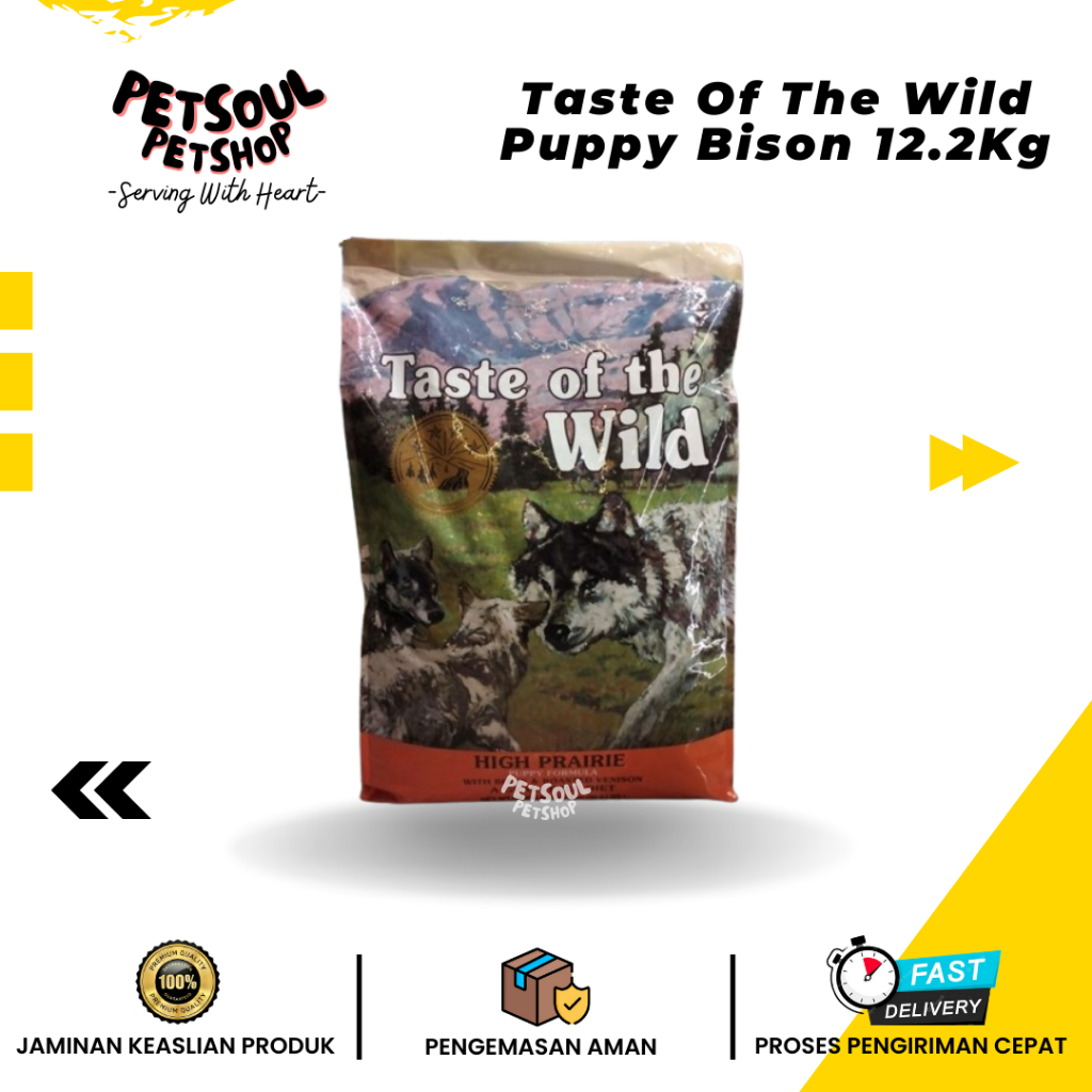 Jual Taste Of The Wild Puppy Bison 12.2Kg TOTW Puppy Bison Shopee Indonesia