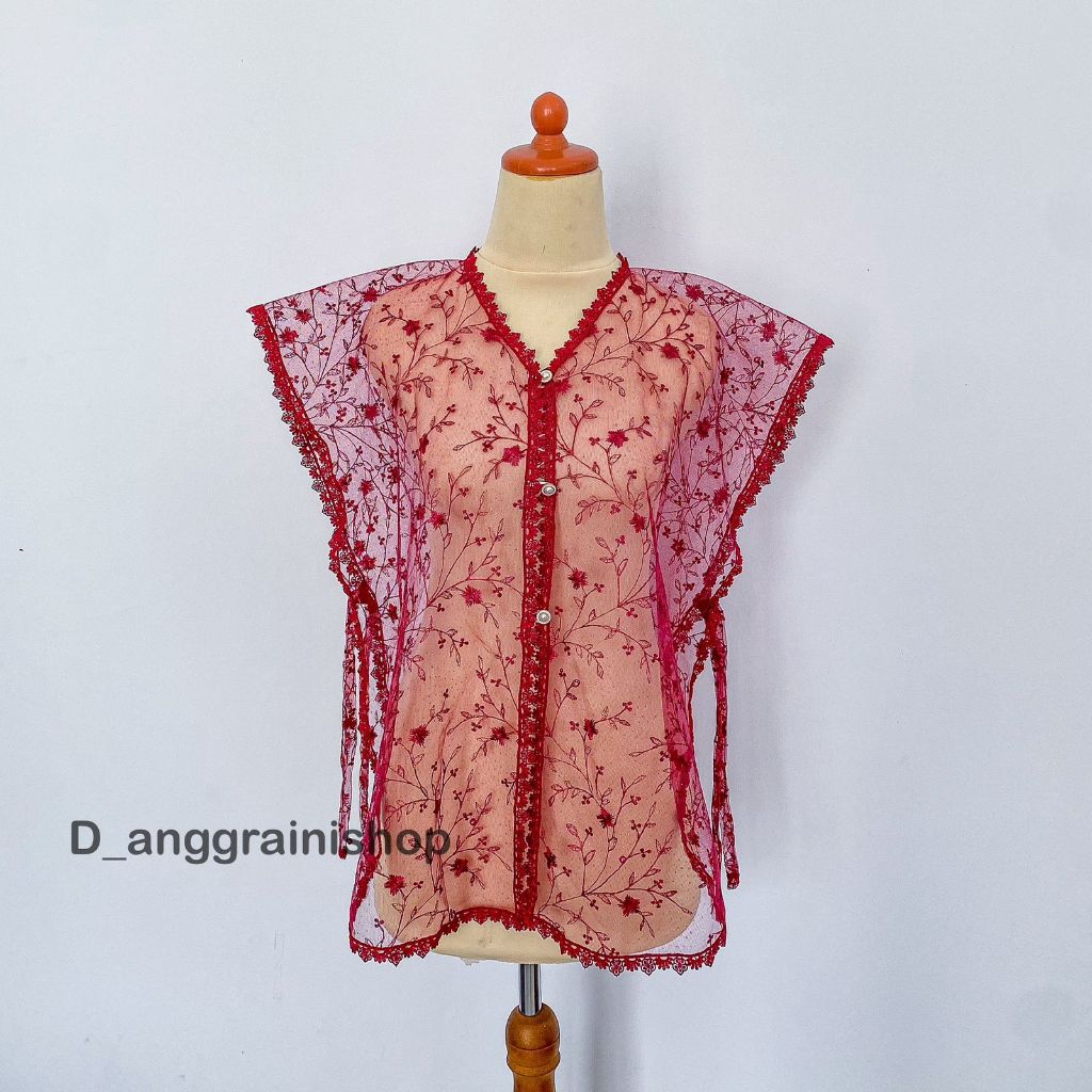 Jual Vest brukat tile Rompi brukat Outer brokat Cardigan brokat Kebaya ...