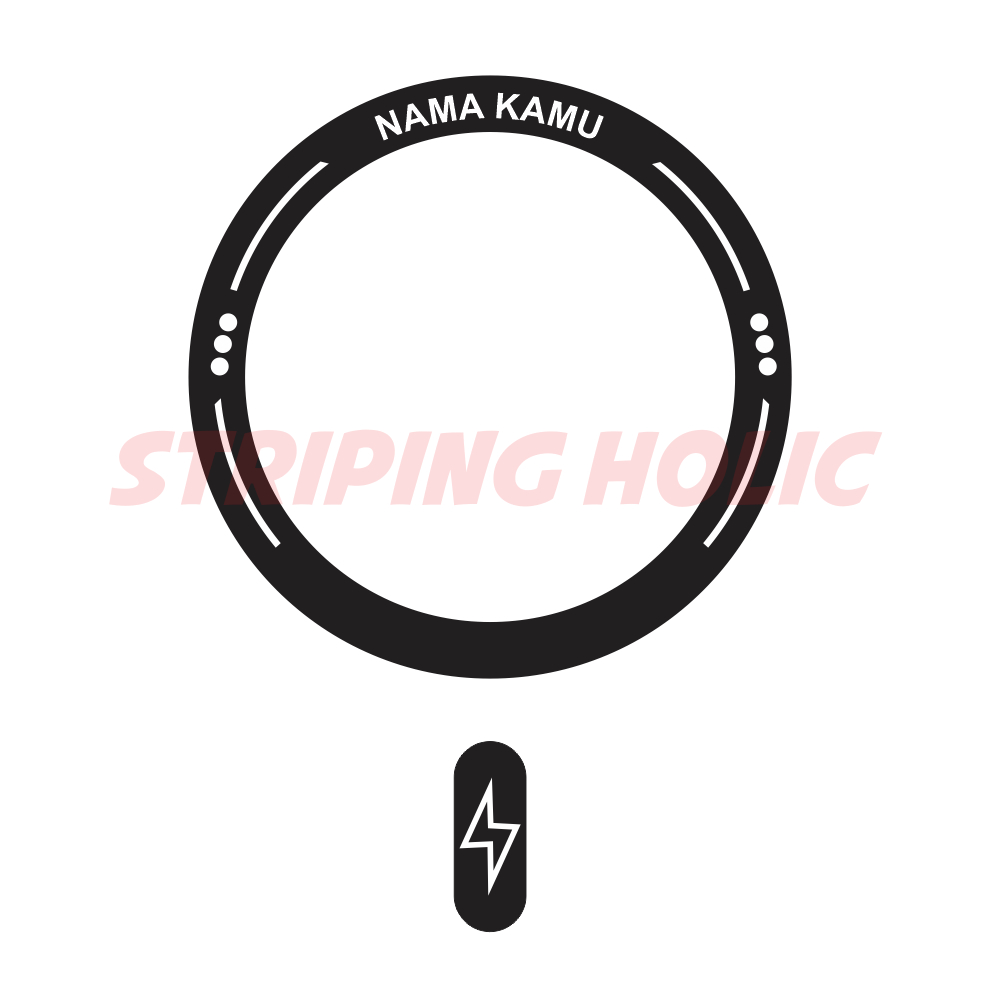Jual STICKER MAGSAFE CUSTOM NAMA UKURAN DIAMETER 5.5CM IPHONE | Shopee ...