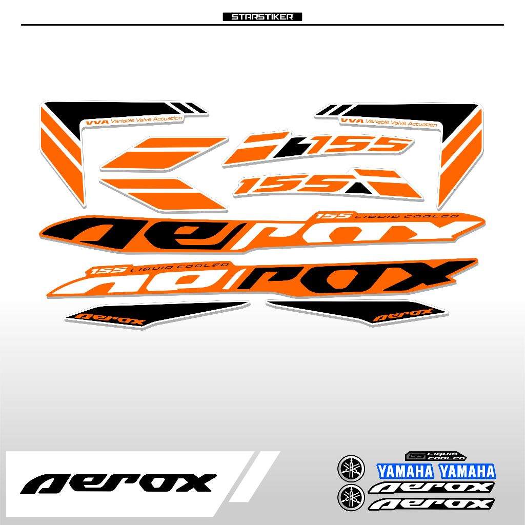 Jual (3) / STRIPING AEROX 155 / NEW / STIKER AEROX 155 CONNECTED ...