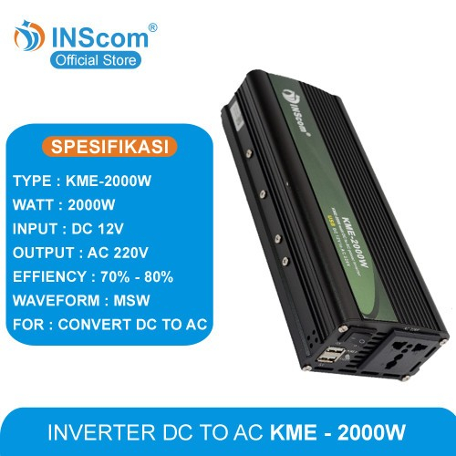 Jual INVERTER INSCOM ( DC TO AC ) 300W/500W/1000W/1500W/2000W | Shopee ...