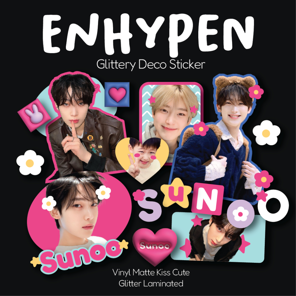 Jual ENHYPEN GLITTERY DECO STICKER | Shopee Indonesia