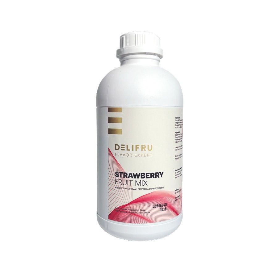 Jual Delifru Strawberry Fruit Mix Puree - Puree Stroberi 1 Kg | Shopee ...