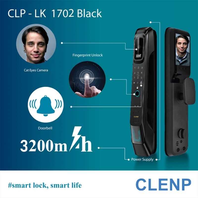 Jual CLENP Smart Lock standar 6068 x Pintu GG | Shopee Indonesia