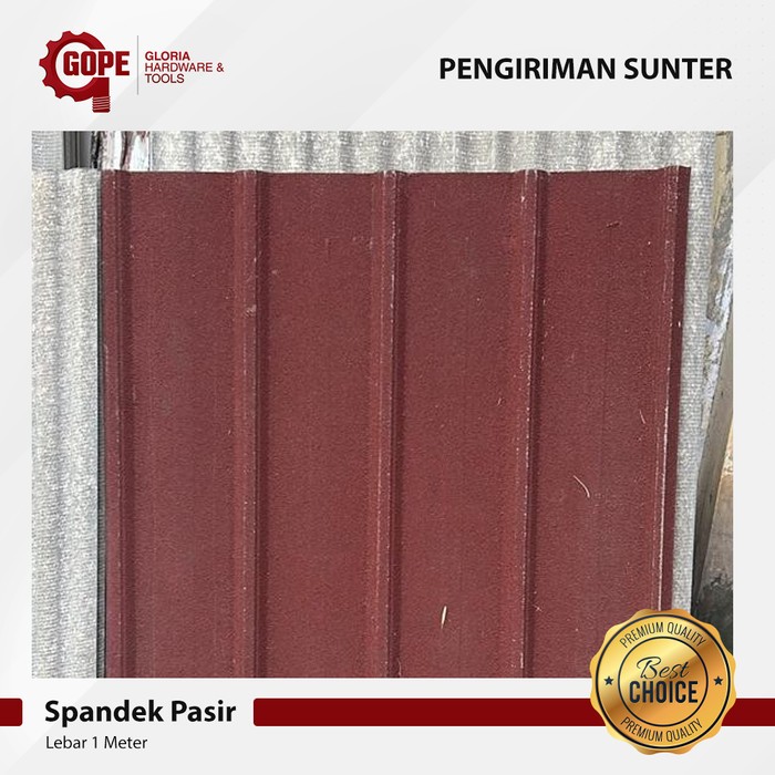 Spandek Pasir Material Atap Rumah Lebar 1 Meter