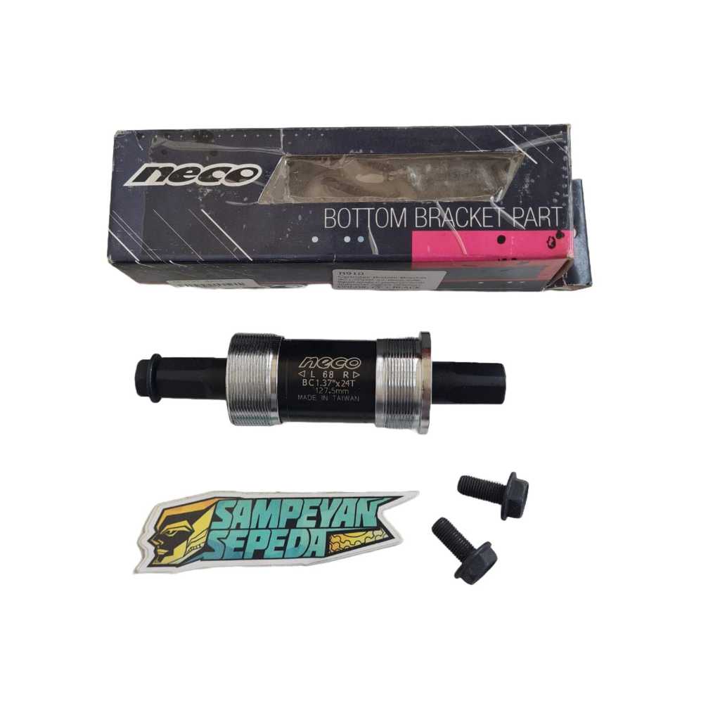 BB Neco 110 113 118 122 127 Bottom Bracket Sepeda MTB Federal Model Kotak  As Tengah BB Kotak