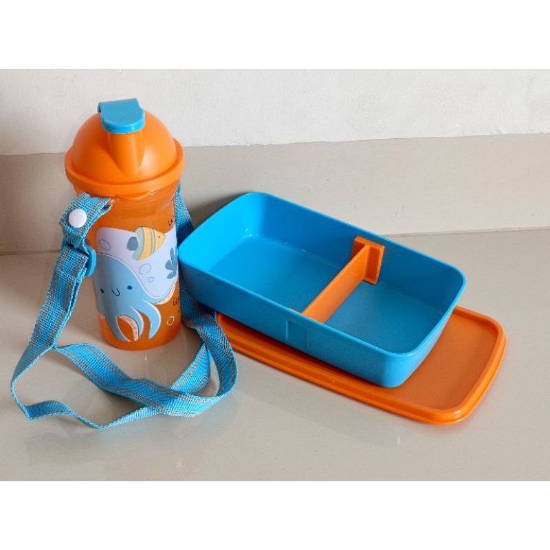 Jual TUPPERWARE TEMPAT MAKAN ANAK KIDS LUNCH SET | Shopee Indonesia