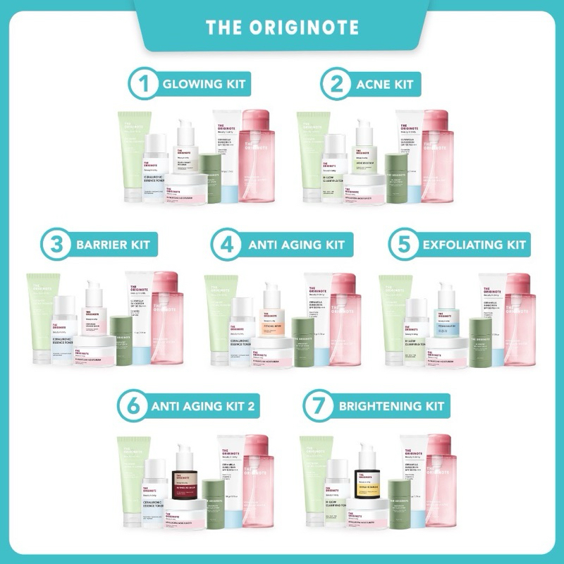 Jual The Originote SPECIAL BUNDLE 7in1 Clay Stick Facial Wash Toner ...