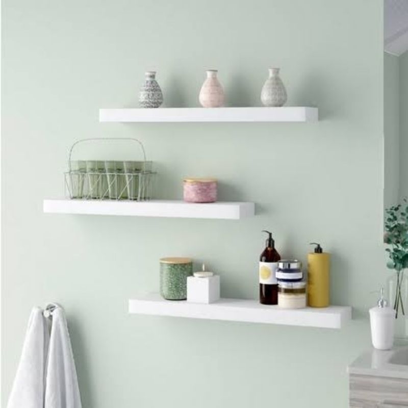 Jual 40x20x4cm 1pc Rak Dinding Ambalan Melayang A394 Floating Shelf ...