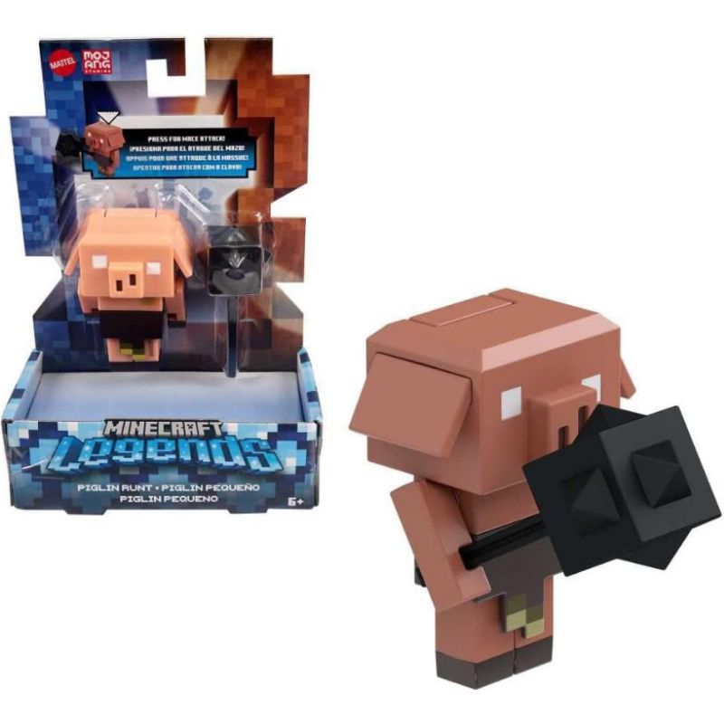 Jual Minecraft legends piglin runt action figure with attack action and ...