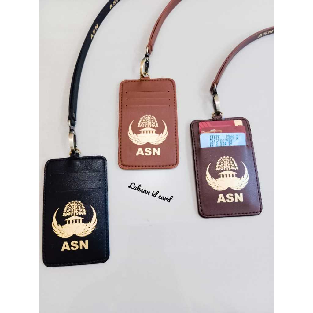 Jual Id Card Kulit ASN Id Card Kulit KORPRI | Shopee Indonesia