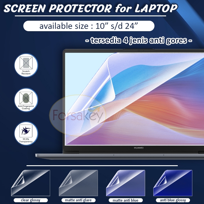 Protescreen Filtro schermo luce blu 24 pollici aspetto 16:9, rimovibile protezione schermo, rivestimento anti-riflesso per PC e monitor 24 Widescreen Computer