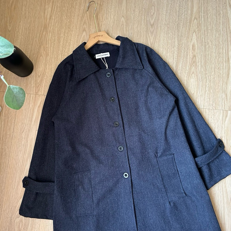 visvim NAPIER DRIVING COAT HERRINGBONE（Jual Eiliya Coat | Shopee 