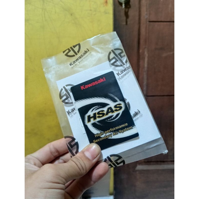 Jual stiker hsas kotak angin Ninja r ss original kawasaki | Shopee ...