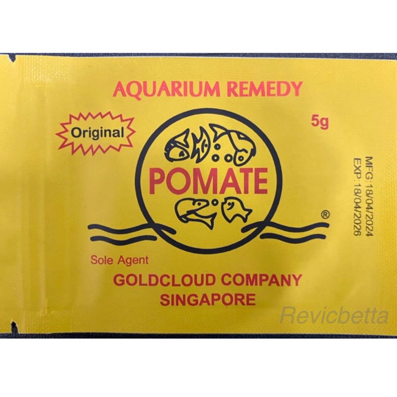 Jual Pomate Original Hologram singapore international Obat ikan Infeksi ...
