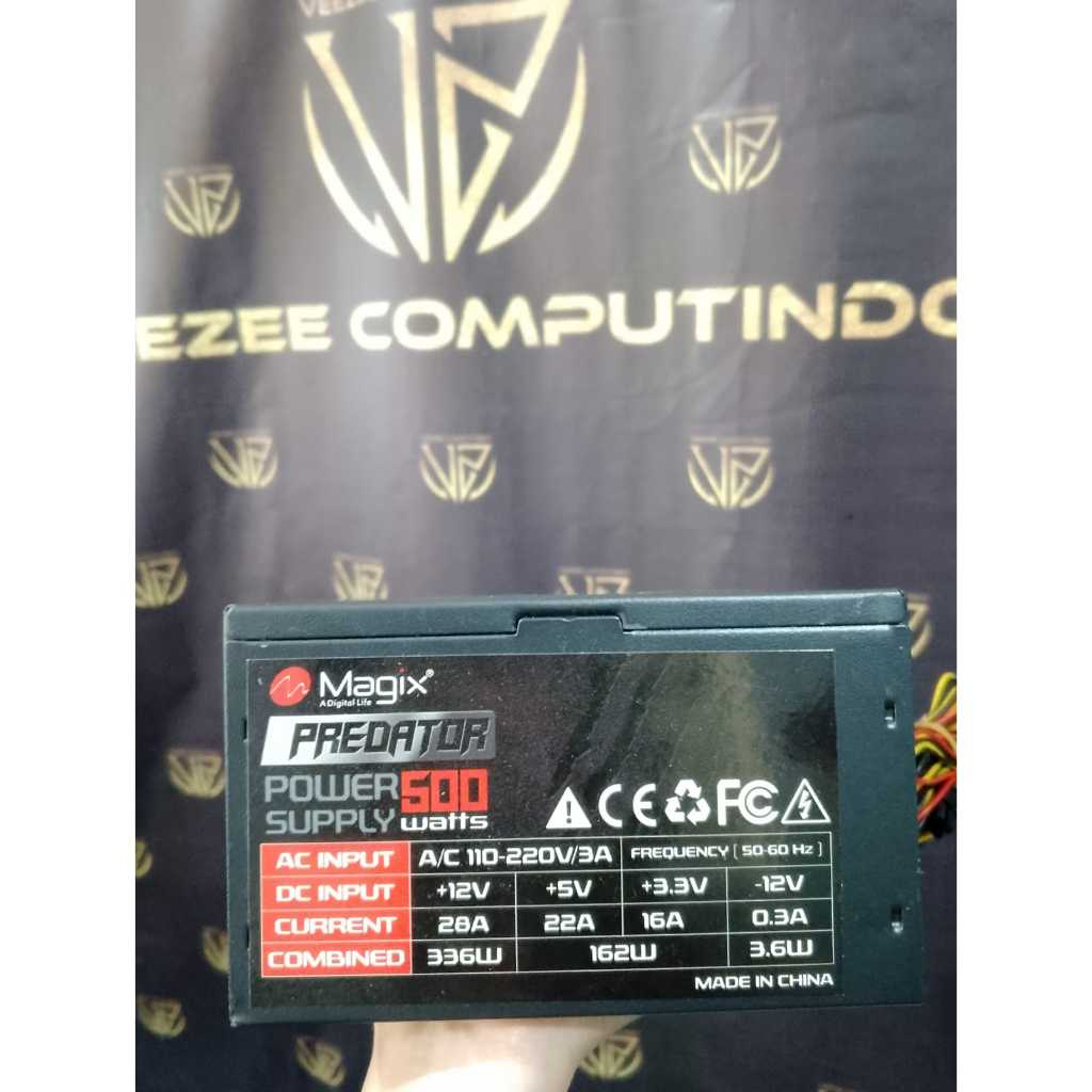 Jual Power supply PSU magix 500watt psu magix predator/scorpion ...