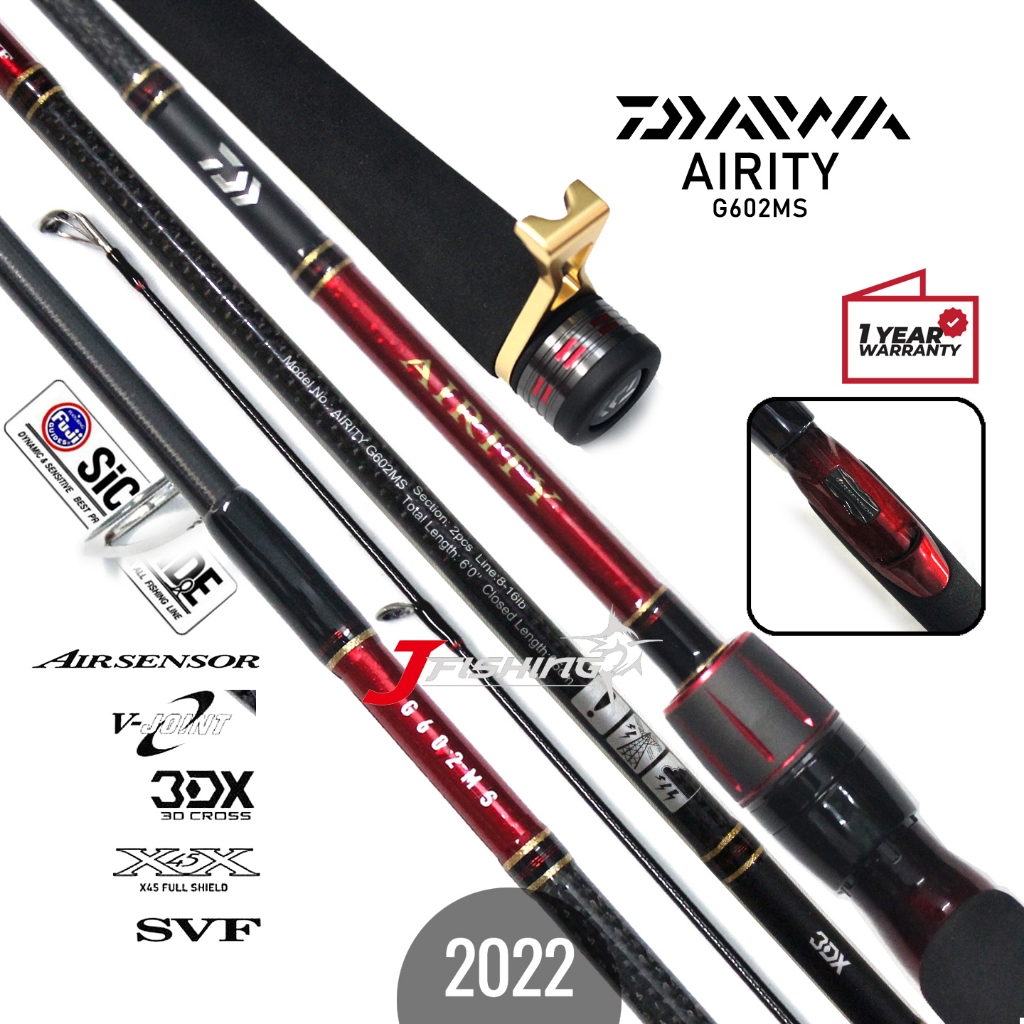 Jual Joran Galatama DAIWA AIRITY G 602MHS 602MS | 180cm Kolam Mas Bawal ...