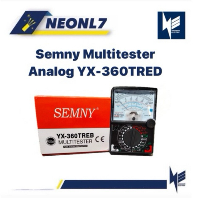 Jual SEMNY MULTITESTER YX-360TRB MULTITESTER MULTIMETER ANALOG DC AC ...