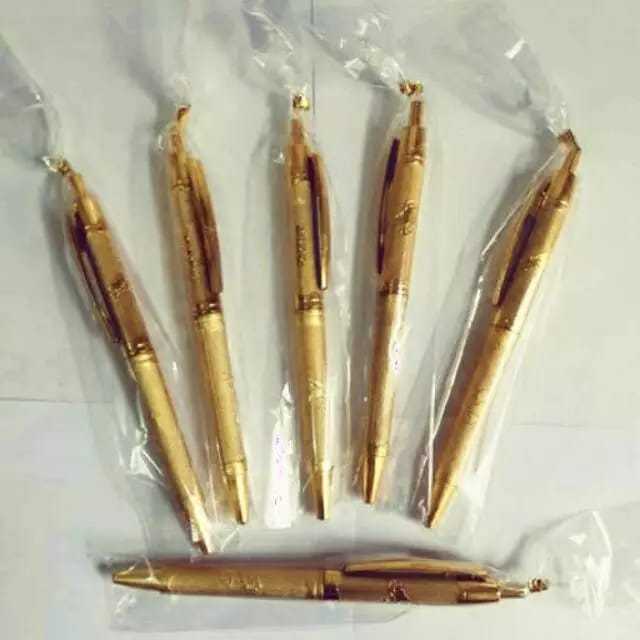 Jual (100 pcs) PULPEN EMAS PACKING PLASTIK | Souvenir Pernikahan ...