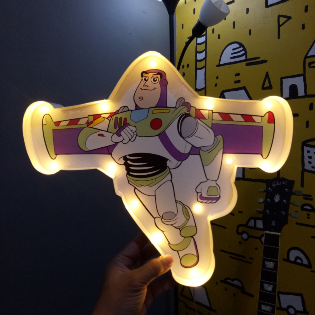 Jual CUSTOM Buzz Lightyear Lamp | Lampu Dekorasi LED Karakter Buzz ...