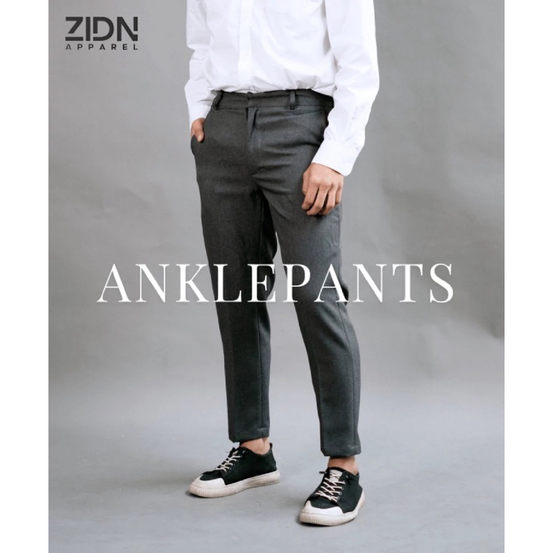 Jual CUCI GUDANG ! Celana Pria Slim Fit Ankle Pants Premium by ZIDN