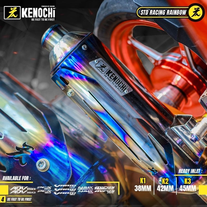 Jual Knalpot Standar Racing Kenochi Rainbow Vario 125 Vario 150 Vario ...