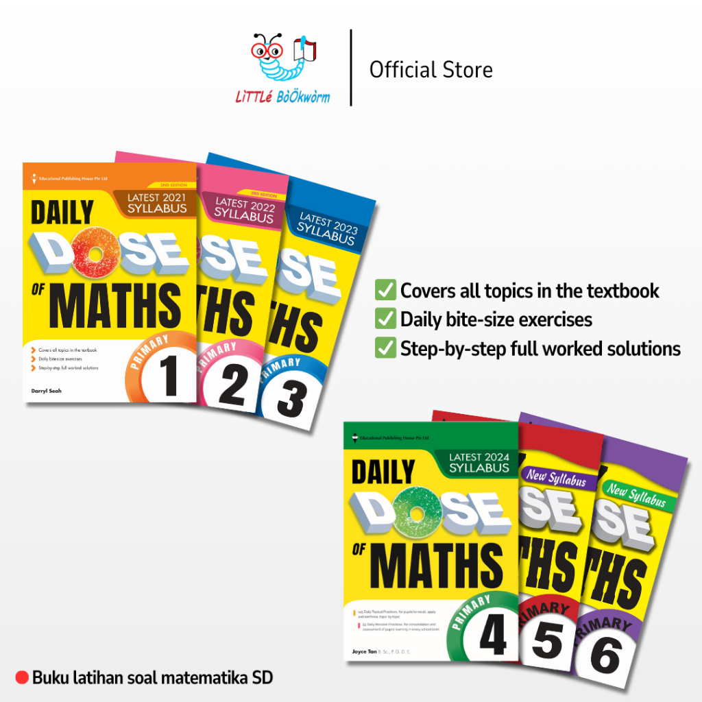 Jual Daily Dose of Maths for Primary 1 - 6 | Buku latihan soal ...