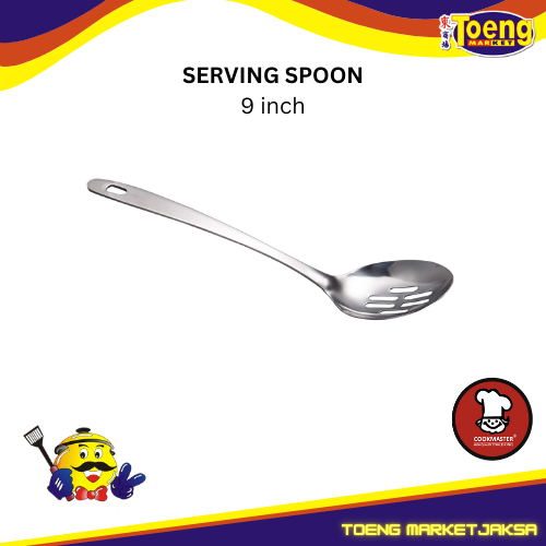 Jual SENDOK SAYUR / SLOTTED SERVING SPOON 9 inch GS COOKMASTER | Shopee ...