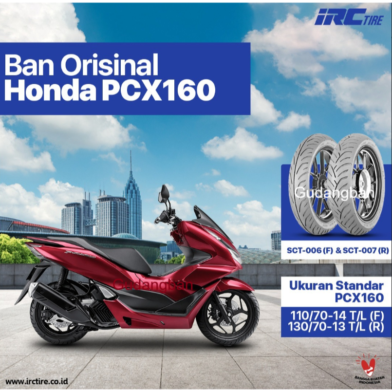 Jual PCX 160 !! IRC Ban Motor (110 70 14 / 130 70 13 ) SCT