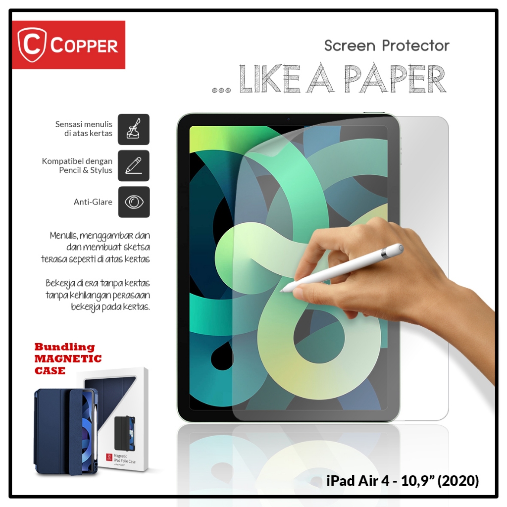 Jual Ipad Air 4 / 11" (2020) - COPPER Screen Protector Feels Like a ...