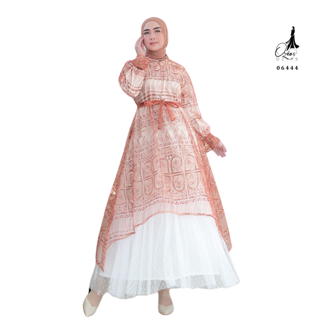 Jual Ozias - Gamis Tile Moscrepe 06444 Ld 105 I Gamis Kondangan Mewah I ...