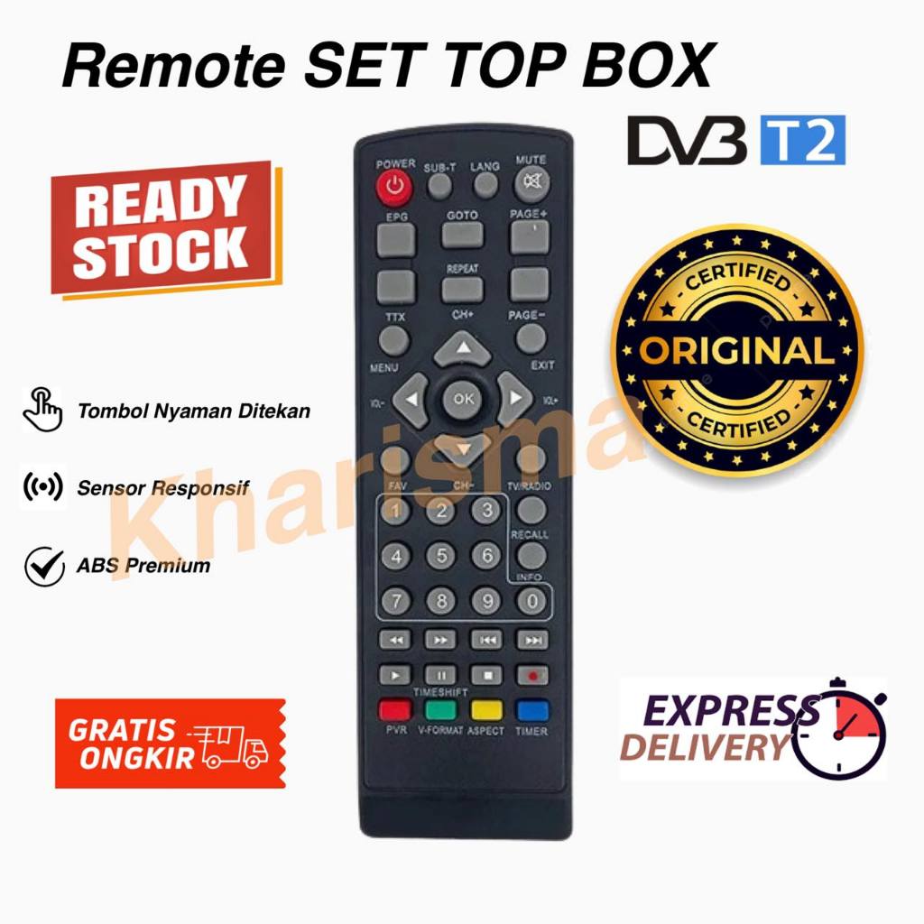 Jual Remote Set Top Box DVB T2 / Remote STB DVB T2 | Shopee Indonesia