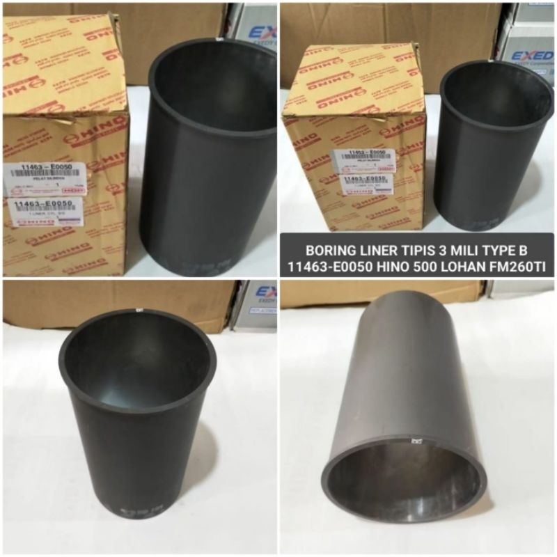 Jual LINER BORING 11463-E0050 LINER TIPIS 3MILI TYPE B HINO 500 LOHAN ...