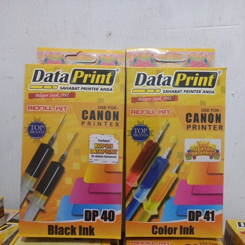 Jual Tinta Printer Canon Data Print Dp 40/41 Hitam Dan Warna Jarum ...