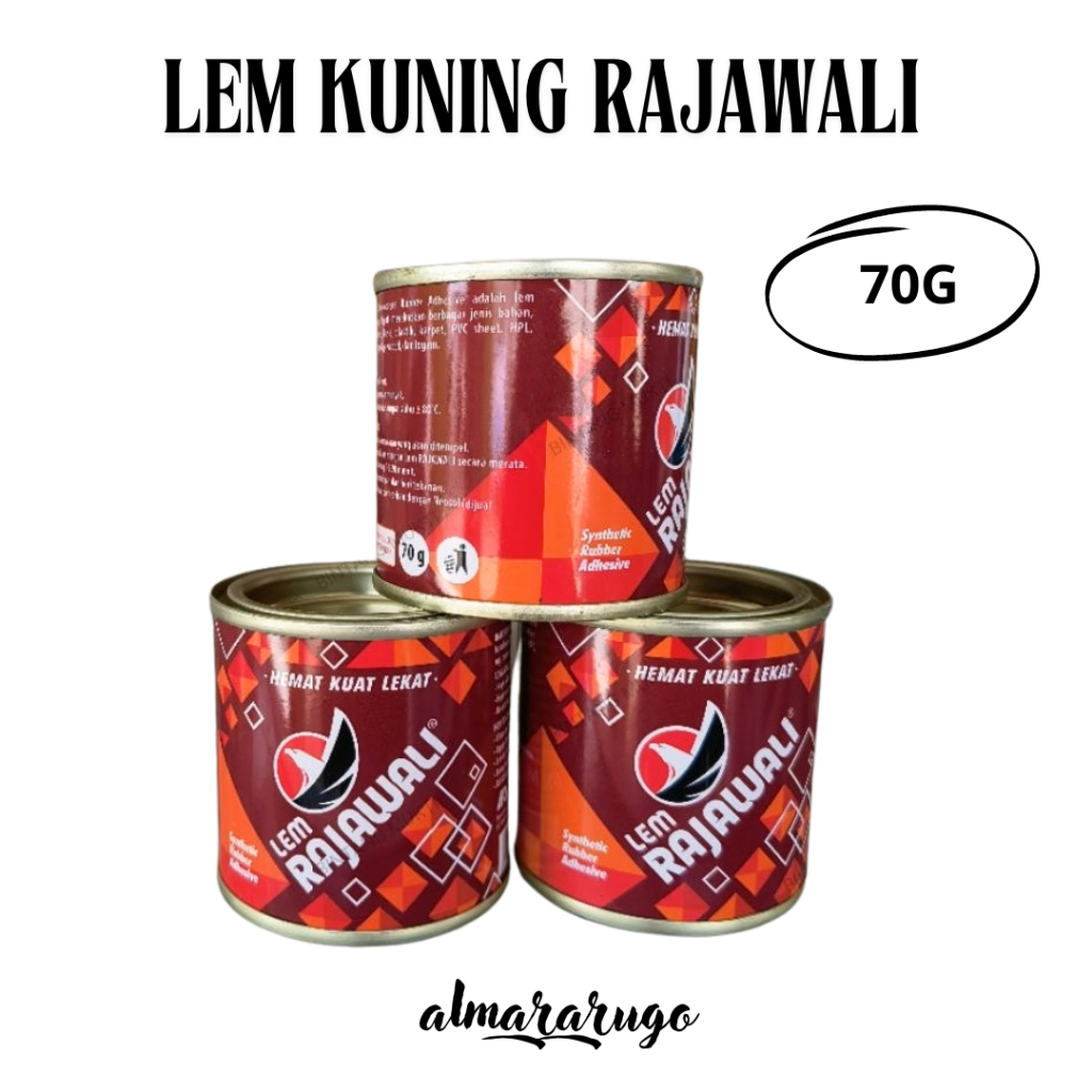 Jual Lem kuning Rajawali asli 70 gram - cocok untuk sandal sepatu atau ...