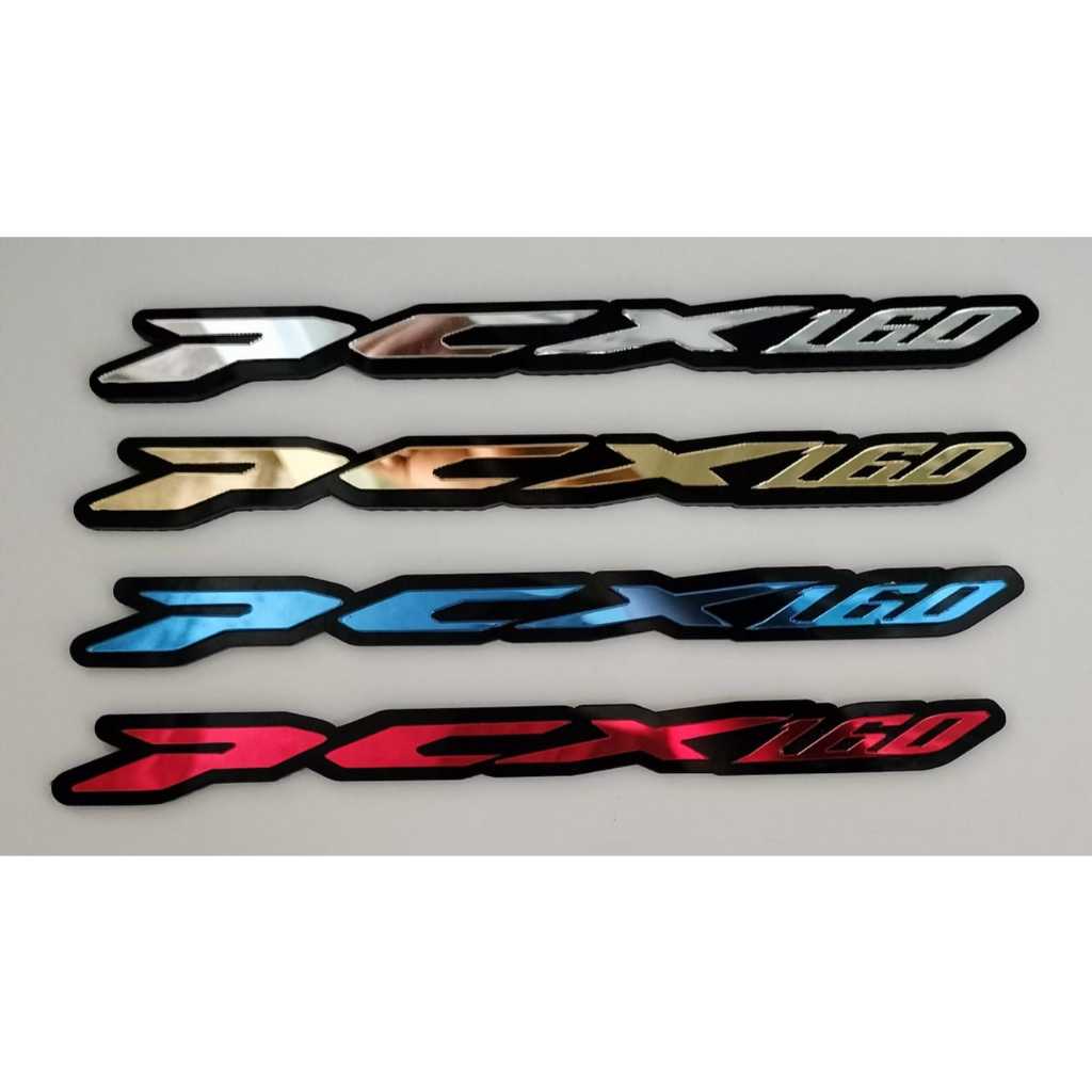 Jual emblem 3d honda pcx 160 sepasang emblem akrilik pcx 10 stiker ...