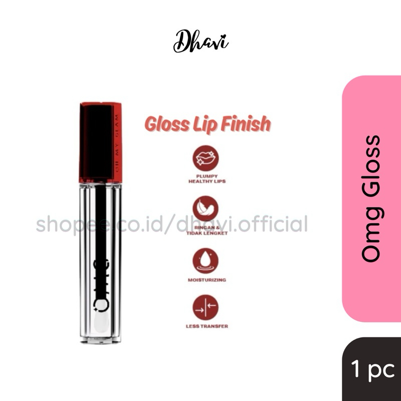 Jual OMG Gloss Lip Finish Lip Gloss Clear Cream Vinyl Oh My Glam Glossy