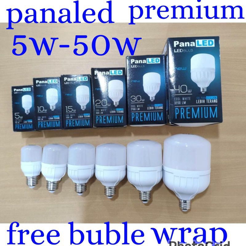 BOHLAM LED PANALED / LAMPU LED PREMIUM 5W-50W